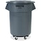 Rubbermaid Commercial BRUTE Brute 55-Gallon Container Lid, Gray, Plastic; High-density Polyethylene (HDPE), 29.1" W/Dia RCP265400GY - alternate 4